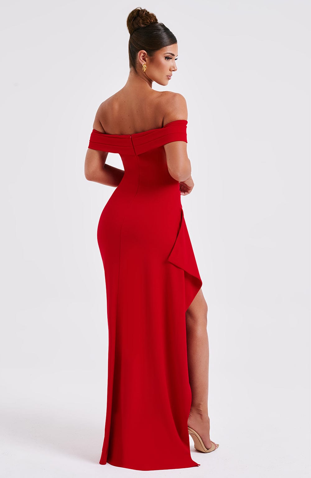 Belle | Bodycon Off-Shoulder Ruched Maxi Dress