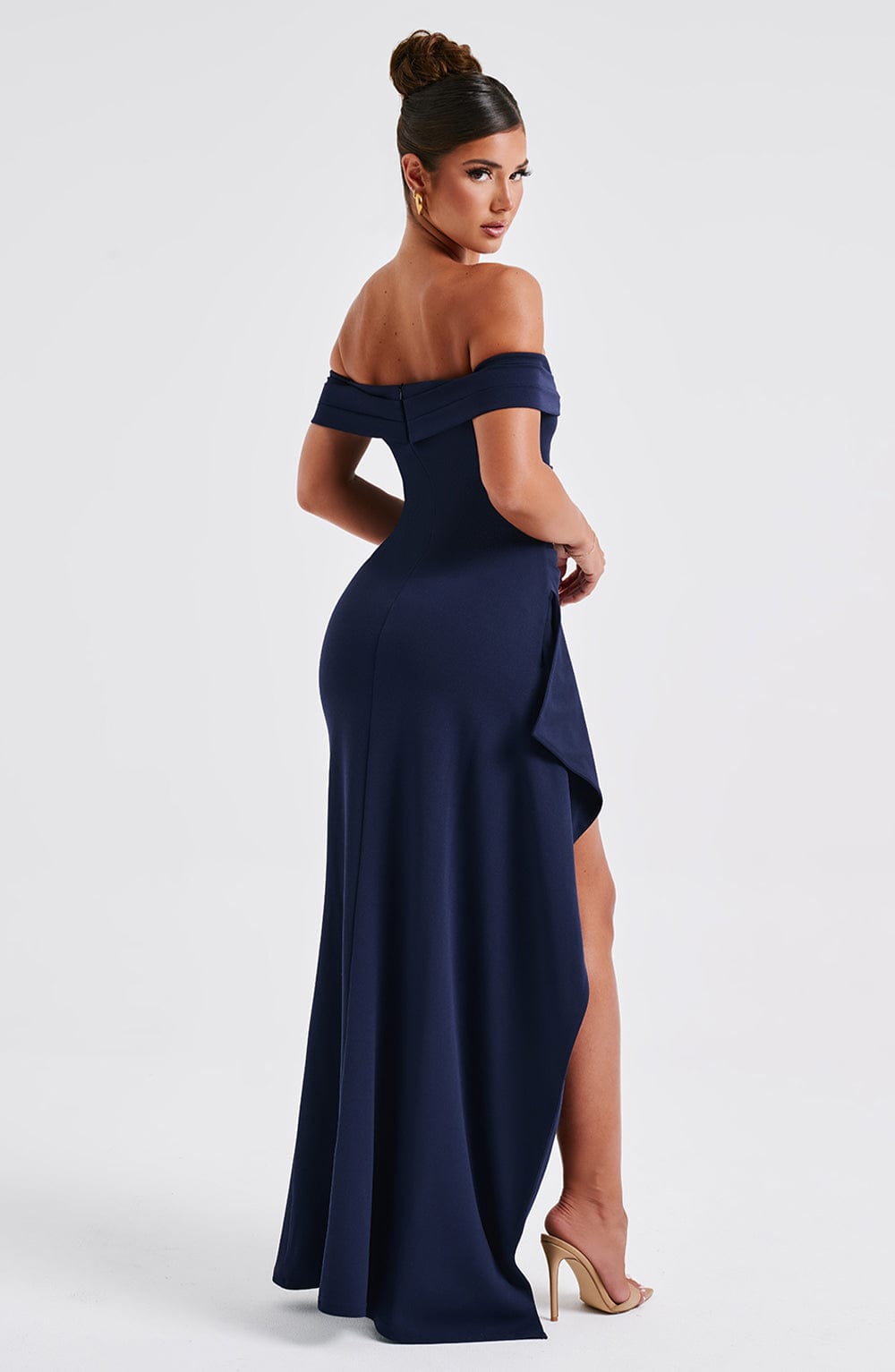 Belle | Bodycon Off-Shoulder Ruched Maxi Dress