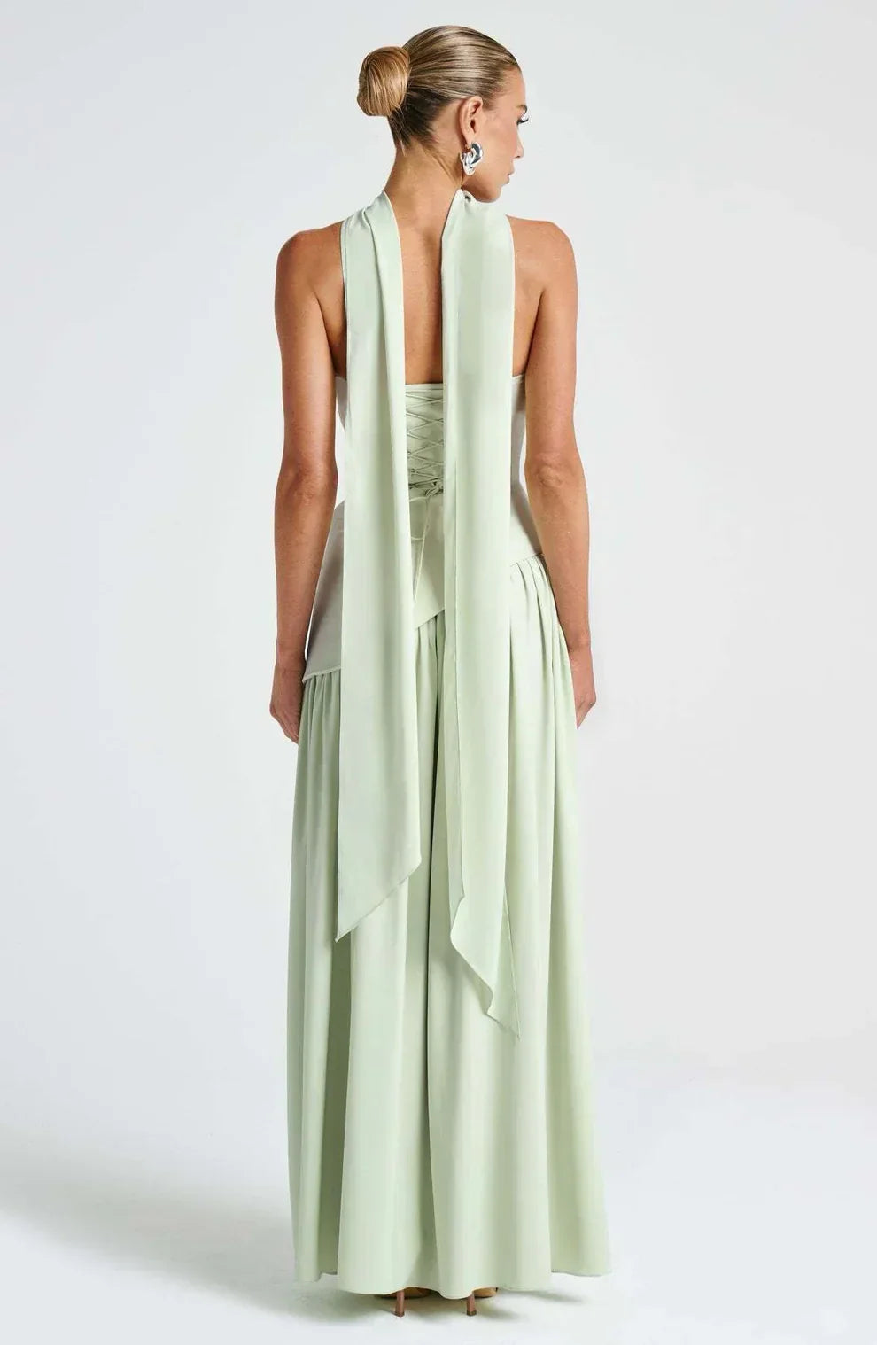 Donna | Asymmetrical Strapless Sculpted Maxi Dress