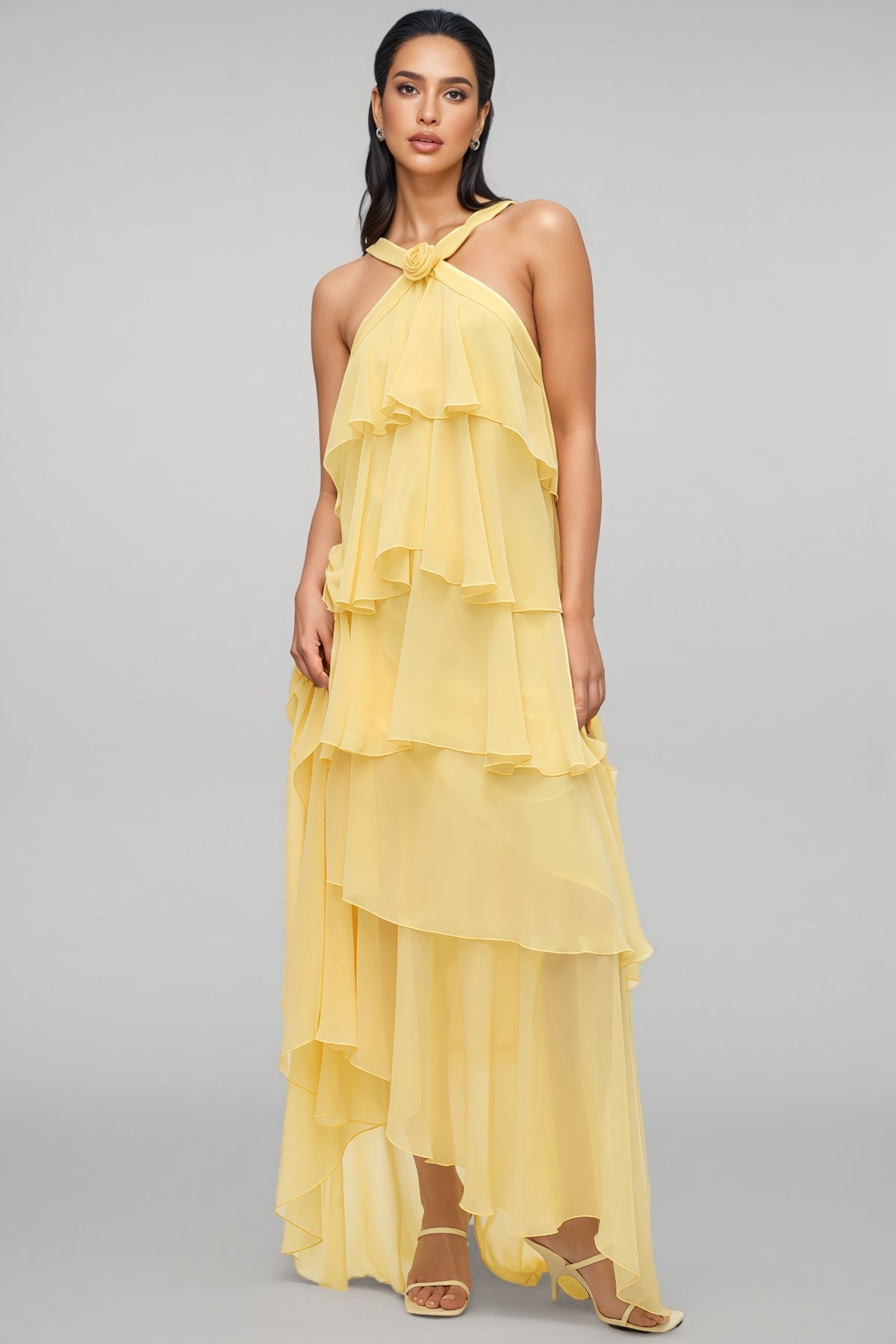 Kacey | Elegant Mermaid Silhouette Lace Embroidered Maxi Dress