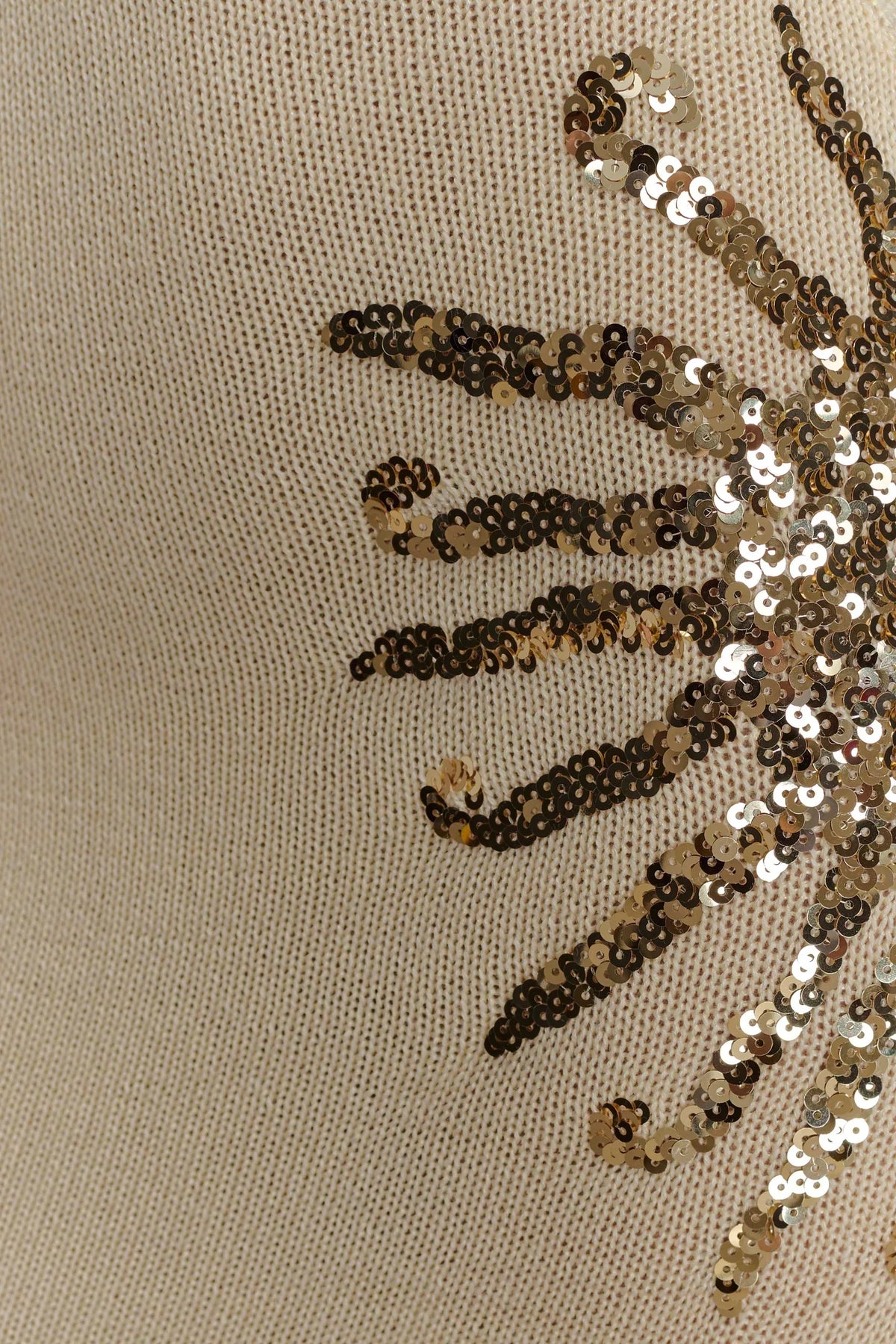 Corinne | Plunging Open-Back Sequin Sunburst Maxi Dress