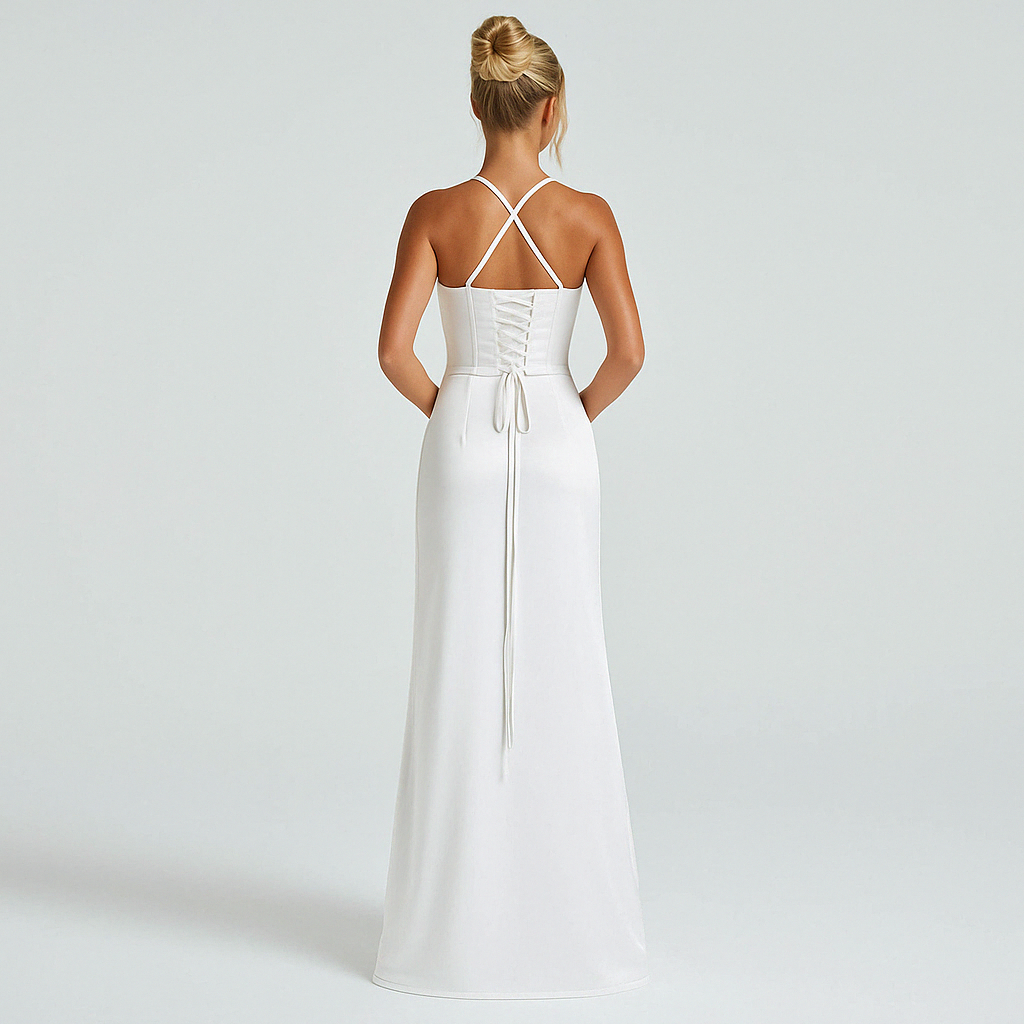 Poppy | Premium Stretch Satin Cowl Maxi Gown