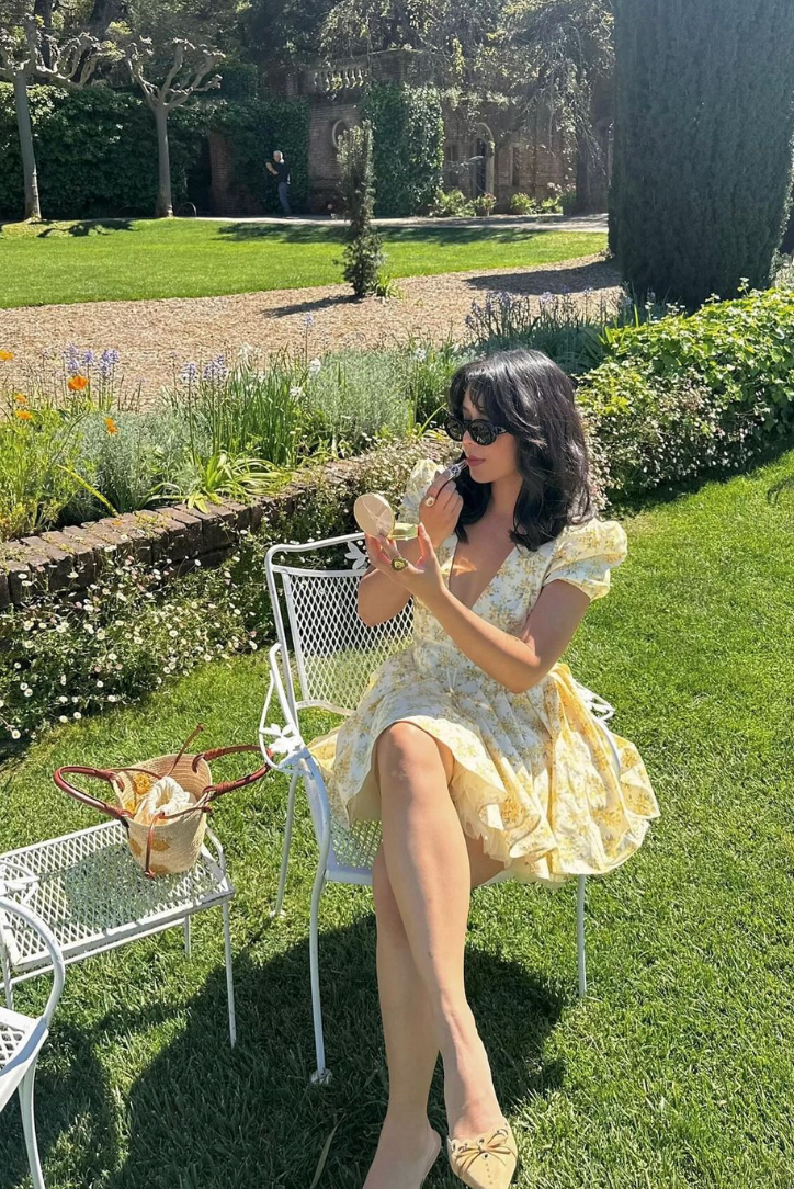 Bryanna | Women's Floral V-Neck Yellow Mini Summer Dress
