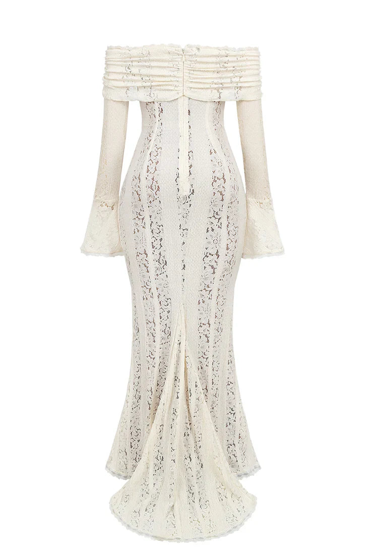 Lucy | Women's Lace Off-Shoulder Maxi Summer Dress