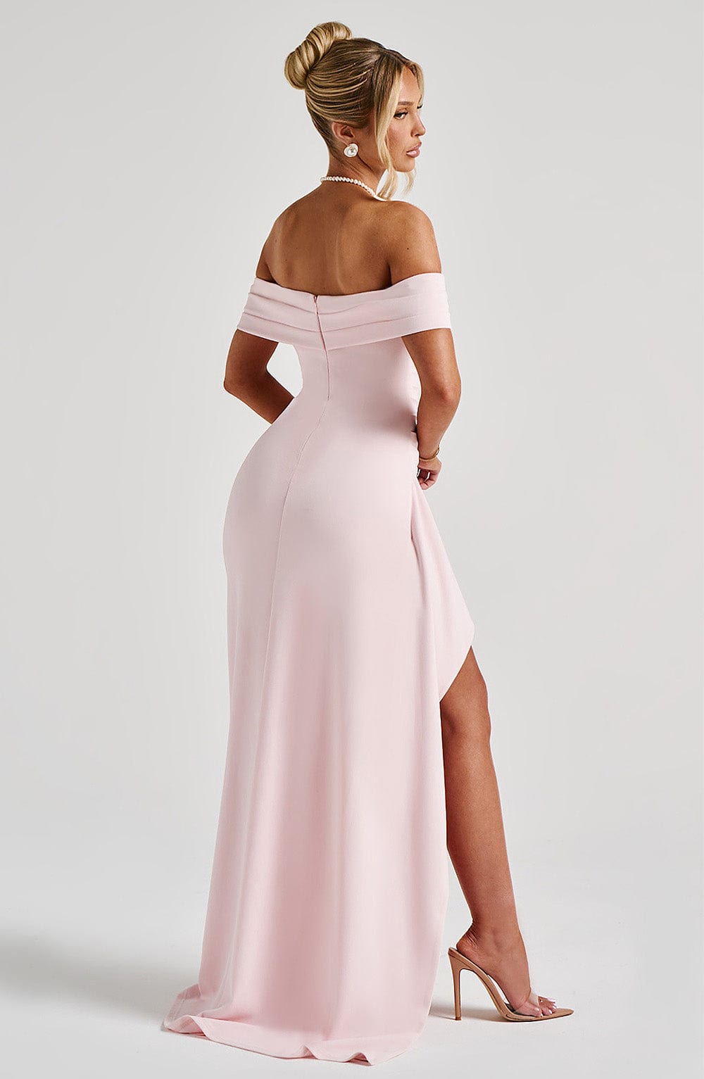 Belle | Bodycon Off-Shoulder Ruched Maxi Dress