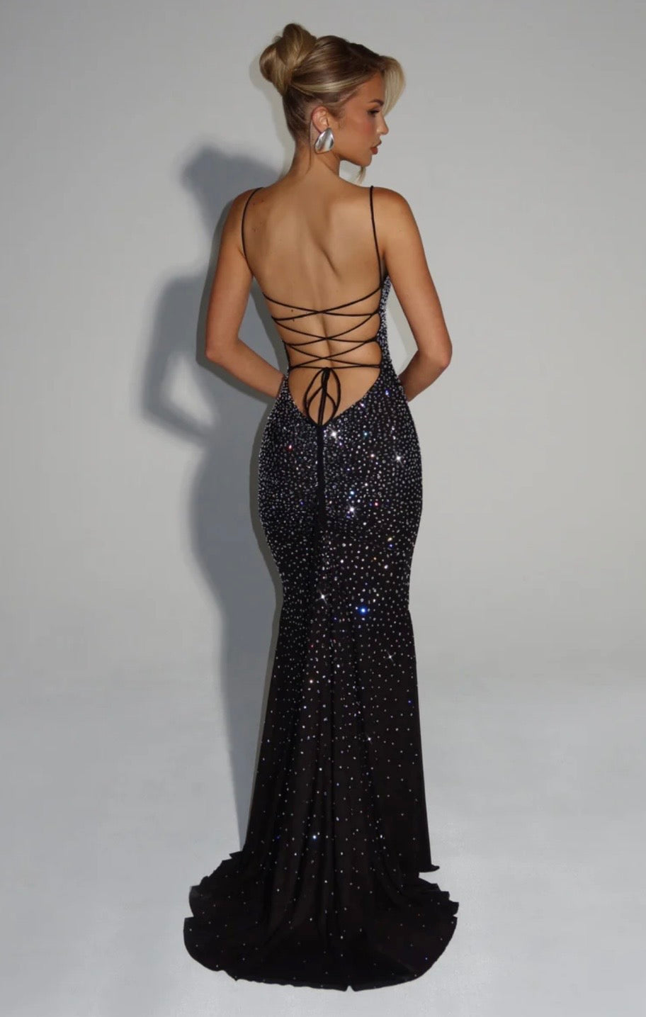 Luminara | Shimmering Refined Opulence Sculpted Maxi Dress