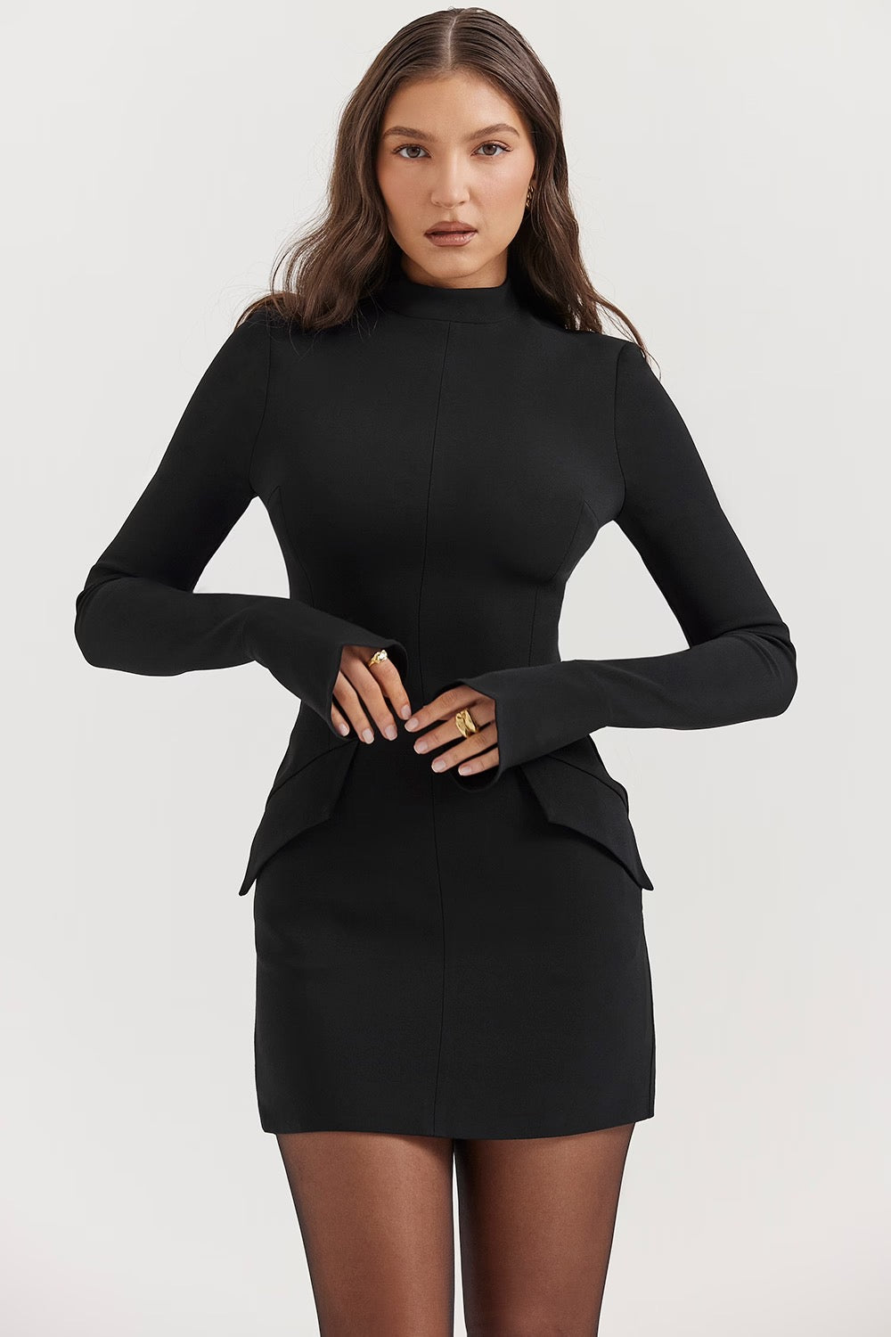 Blaire | Clean Silhouette Modern Tailored Chic Mini Dress