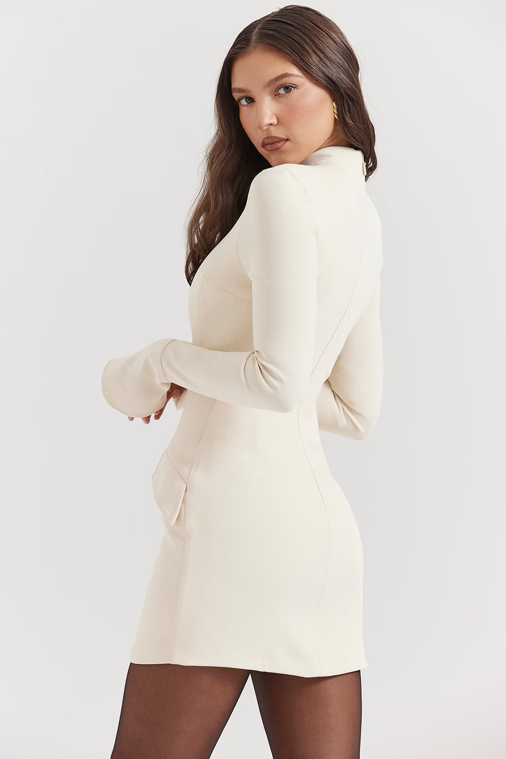 Blaire | Clean Silhouette Modern Tailored Chic Mini Dress