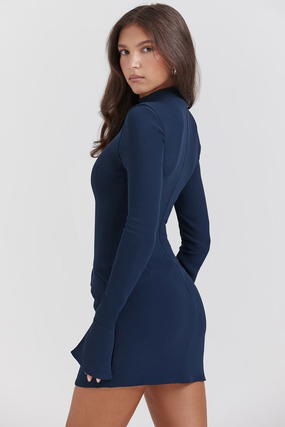 Blaire | Clean Silhouette Modern Tailored Chic Mini Dress
