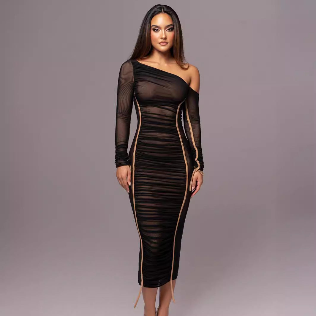 Bente |Classy Bodycon Long Sleeve Midi Dress