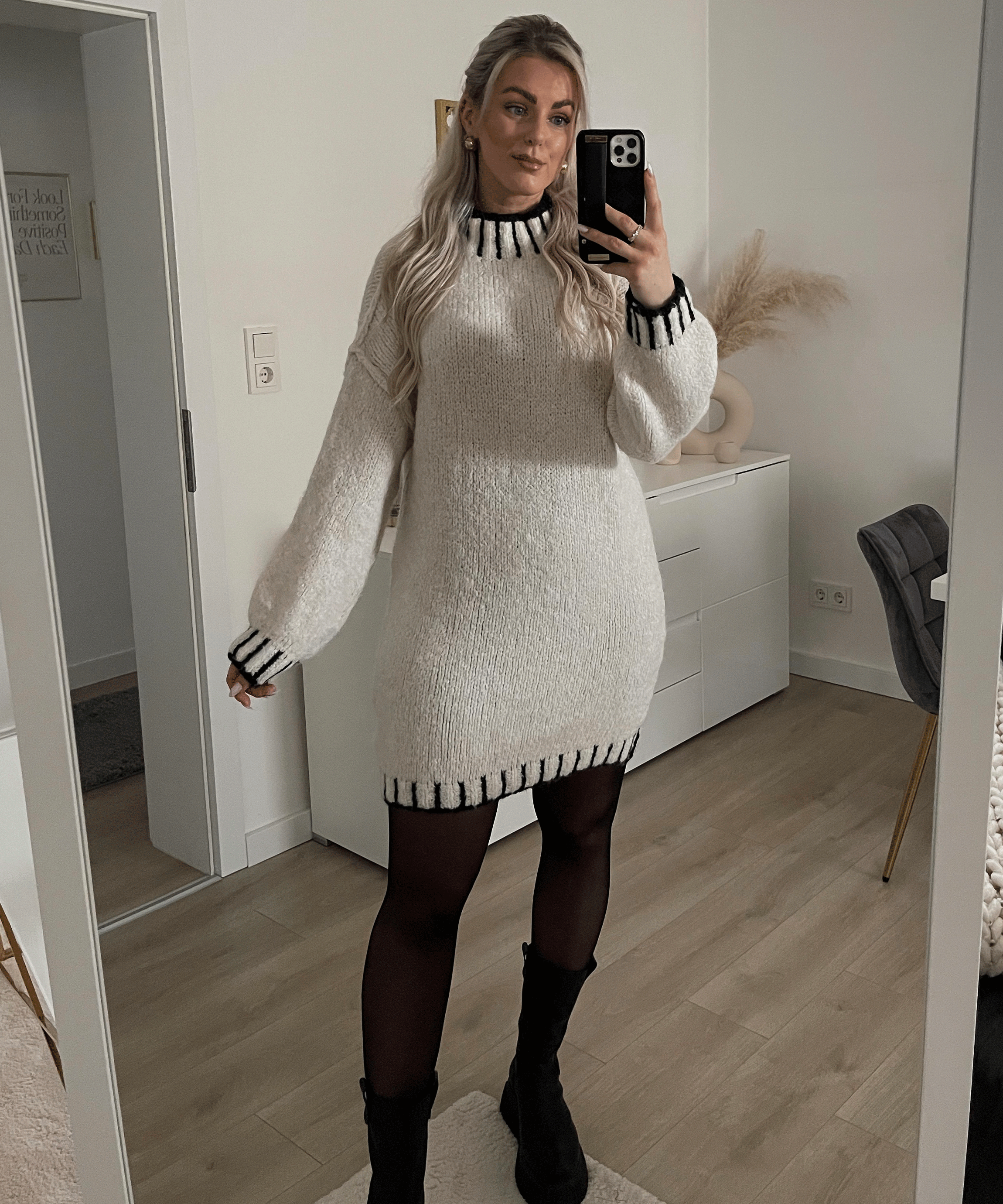 Maeve | Long Sleeve Cozy Winter Soft Knit Stretchy Midi Dress