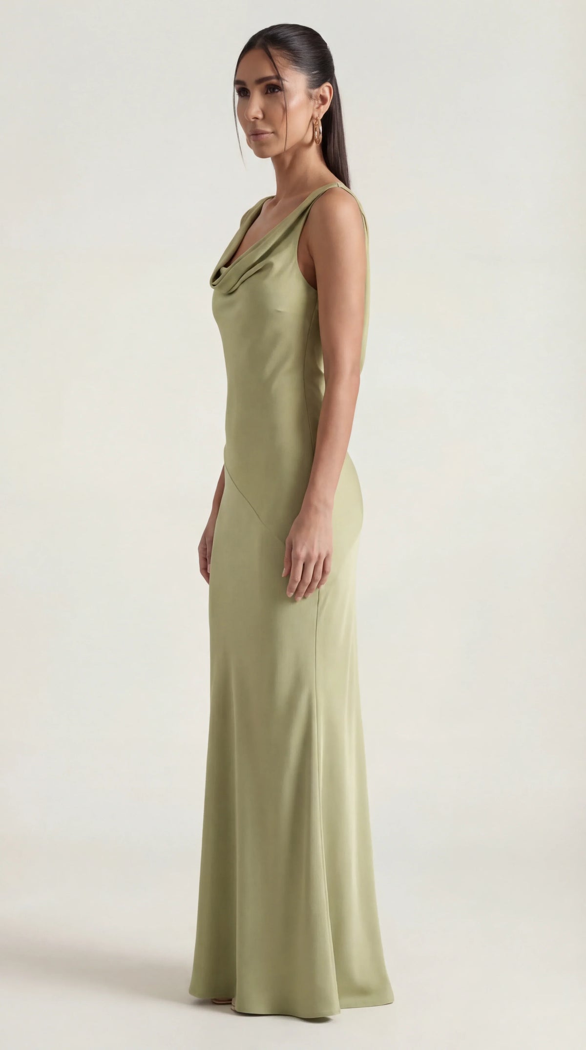 Nora | Elegant Backless Sophisticated Satin Halter Maxi Dress