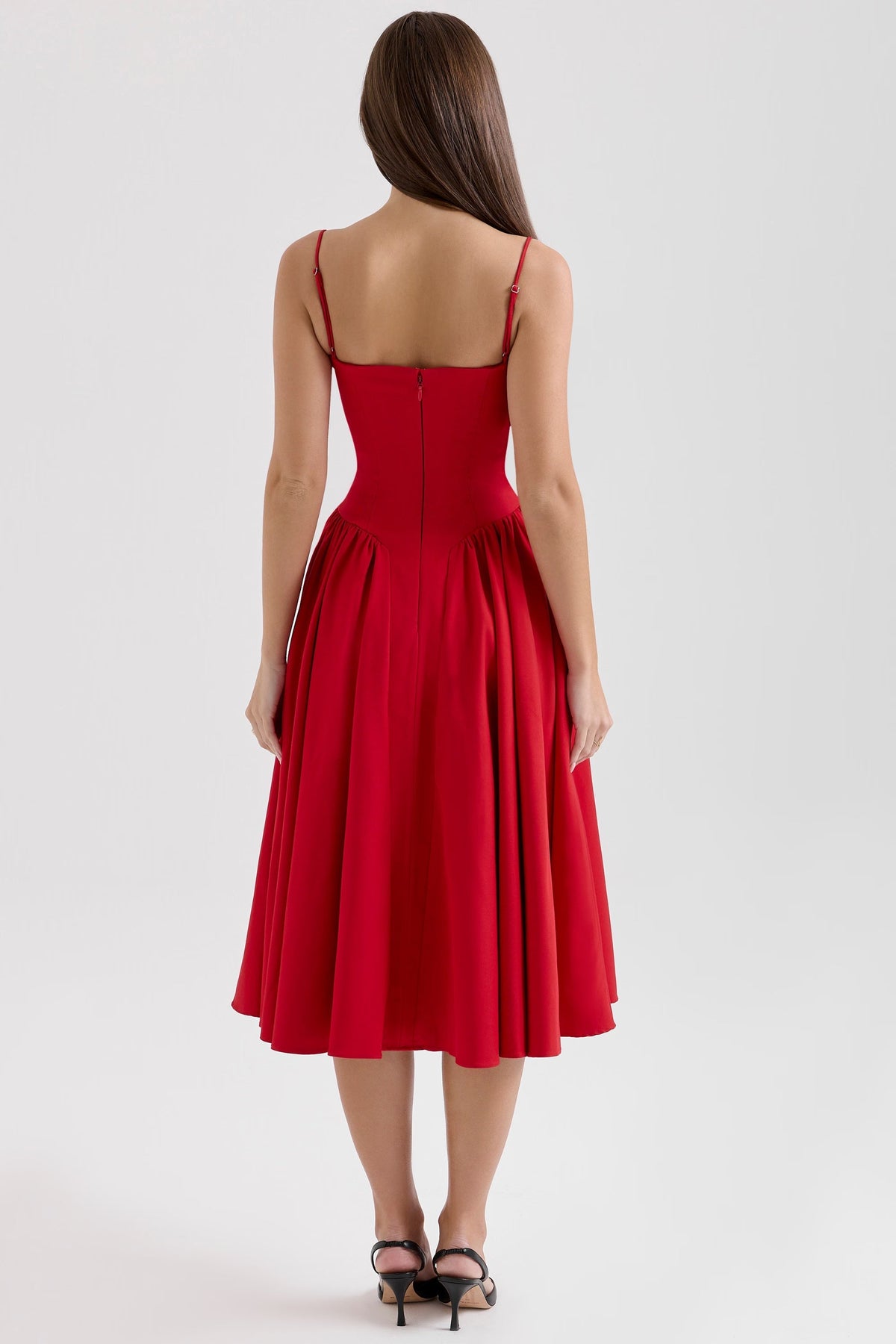 Amaria | Underwired Sweetheart Neckline Corset Midi Dress