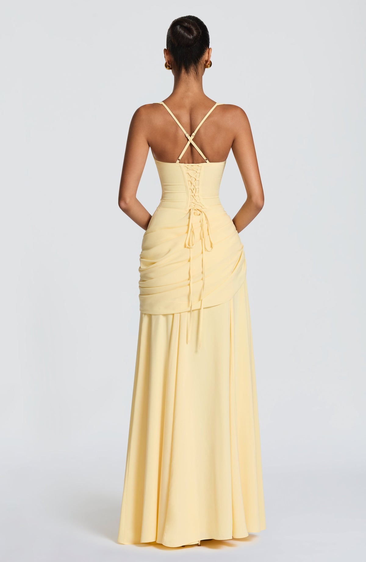 Adeline Maxi Dress | Elegant Satin Wedding Guest Dress