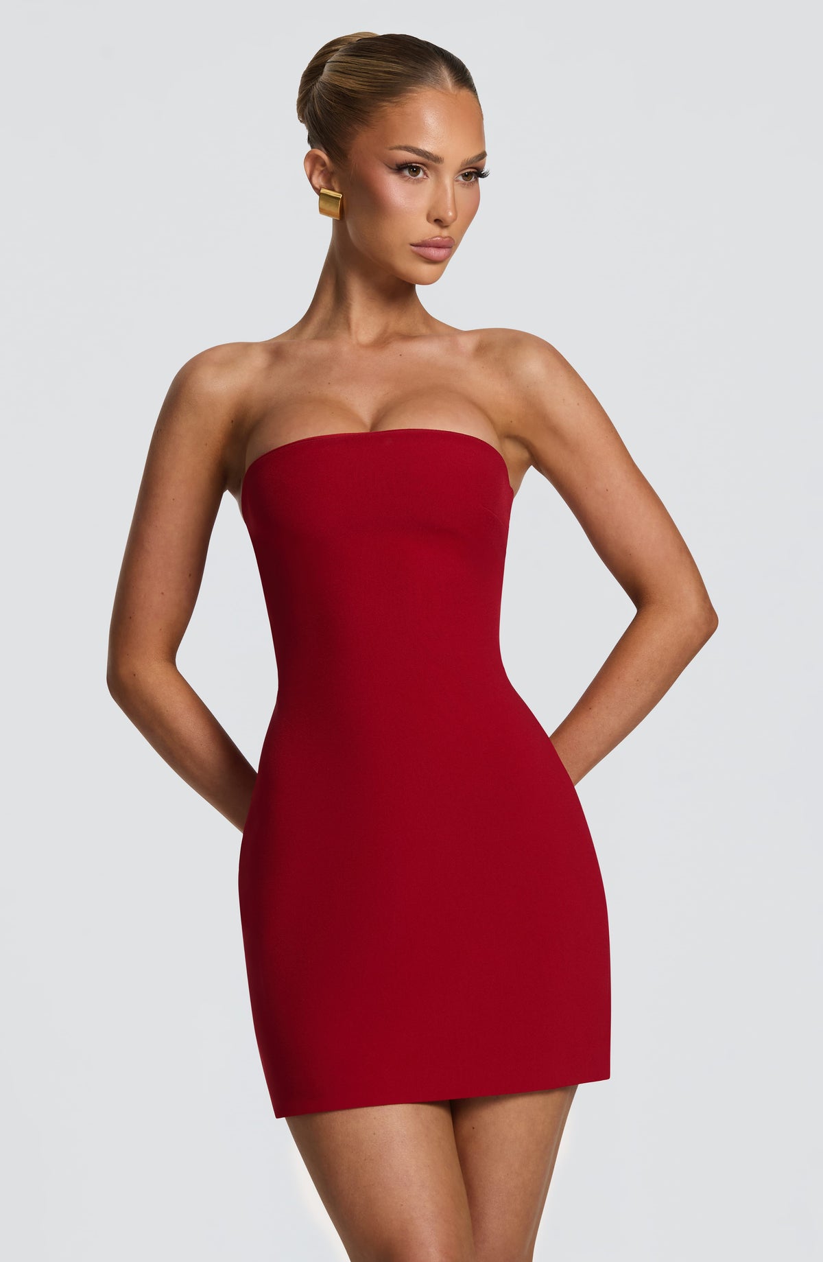 Alessia | Strapless Mini Dress Sculpted Bodycon